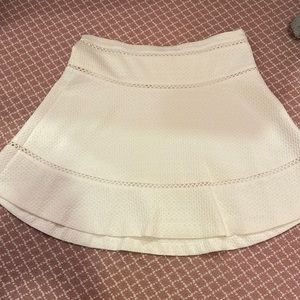 Banana republic white flare skater skirt